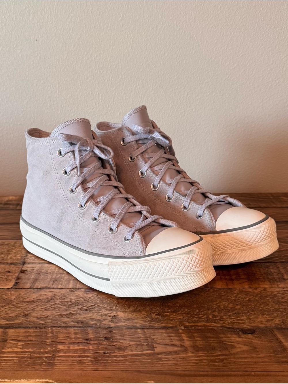 Women’s Converse Chuck Taylor All-Star High-Top Sneakers in Gravel/Iron Gray